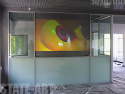 English introduction Frontal and back projection screens Back projection complex VISIOPLAN Multimedia projectors Interactive systems Switching facilities Design – studio Metal- working department. Production of metal structures decorative metal plates 